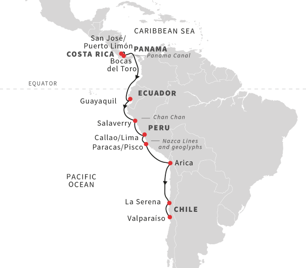 Cruise the west coast of South America | October 2020 ...