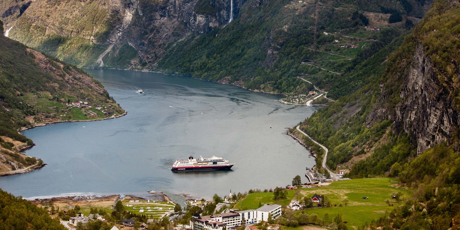 MS Midnatsol in the Geirangerfjord