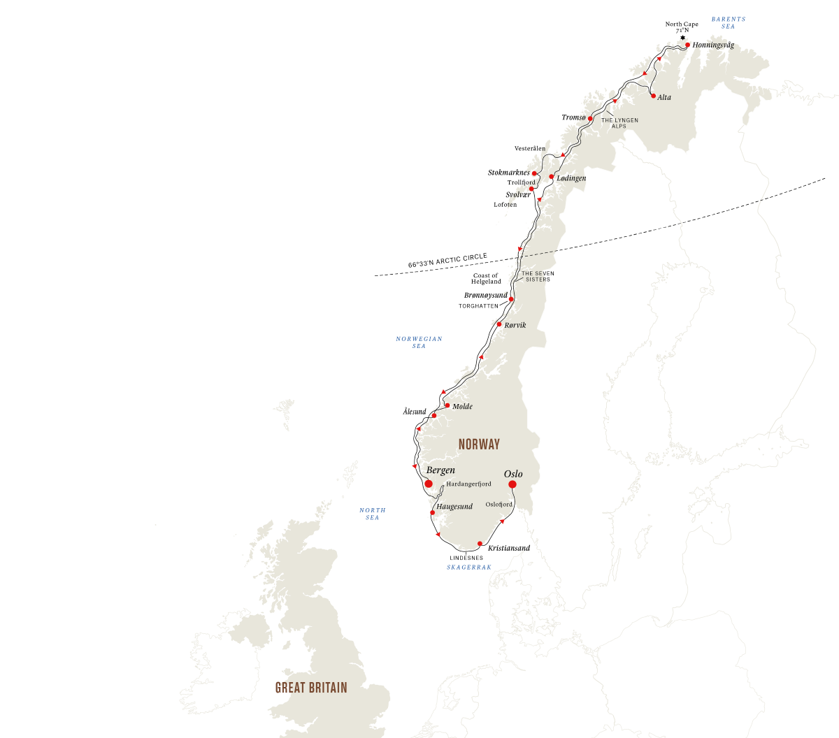 The North Cape Express - Full Voyage from Bergen to Oslo (2024)