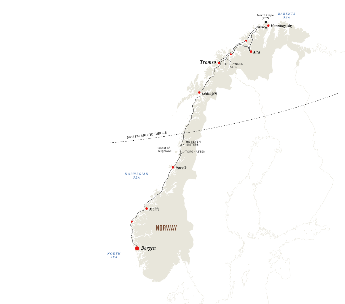 The North Cape Express – Half Voyage from Tromsø to Bergen (2024/25)