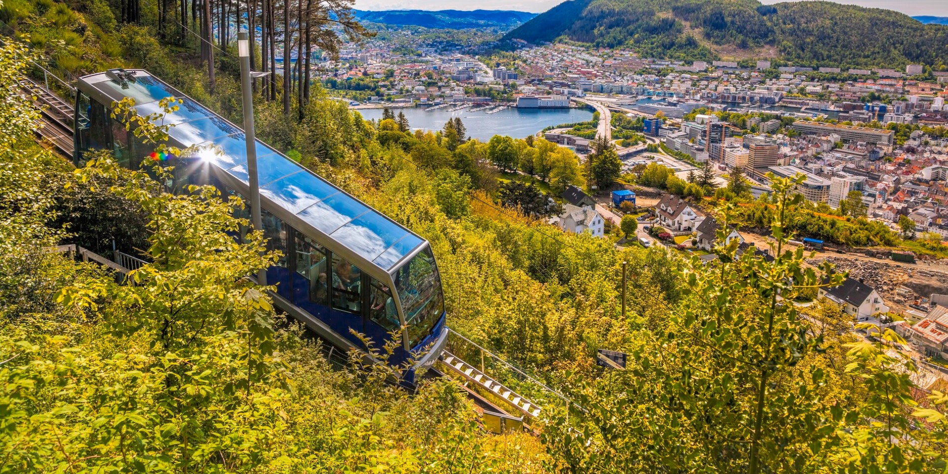 Fløibanen Funicular, Bergen, Norway