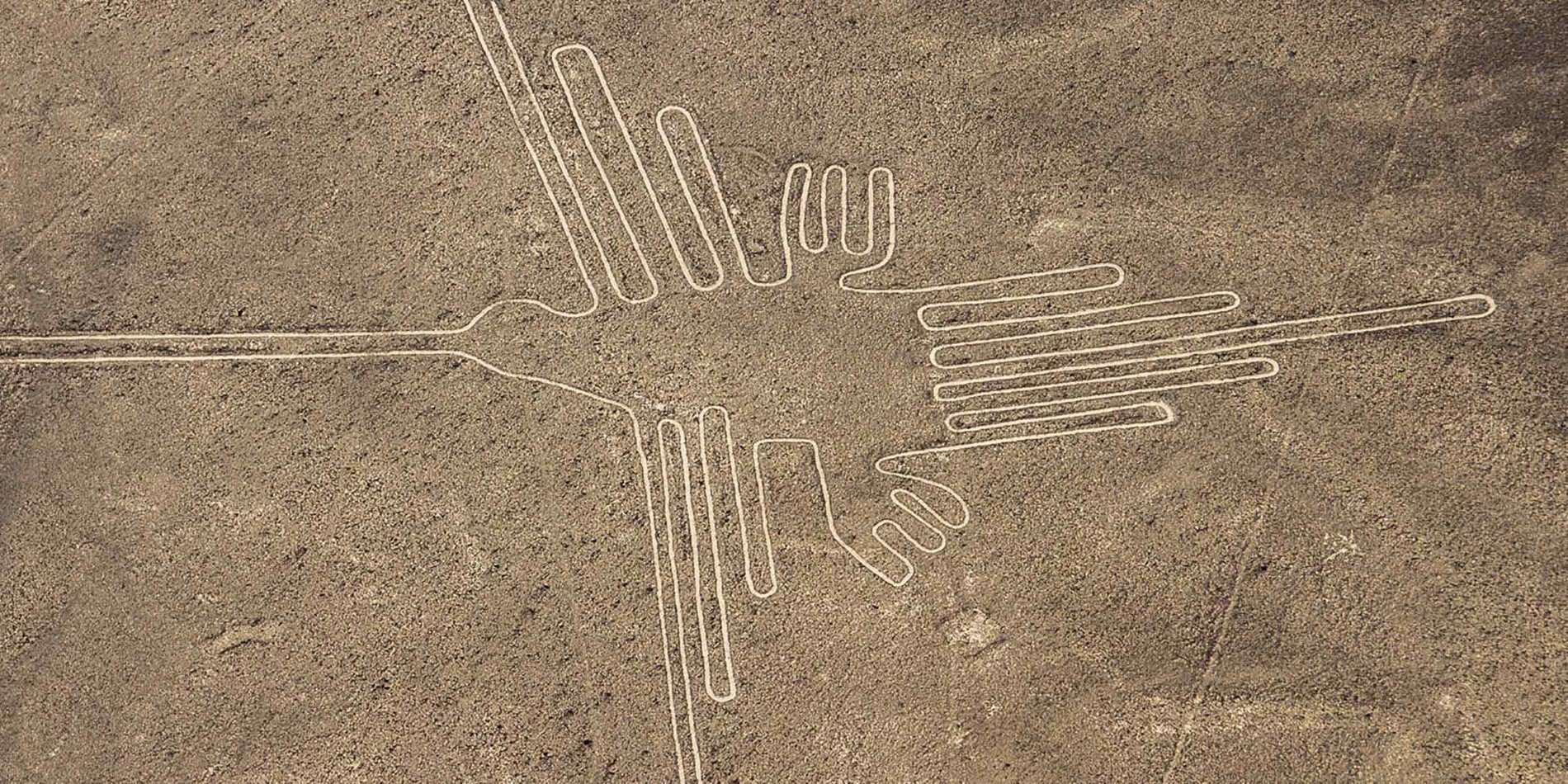 Hummingbird geoglyph, Nazca lines, Peru
