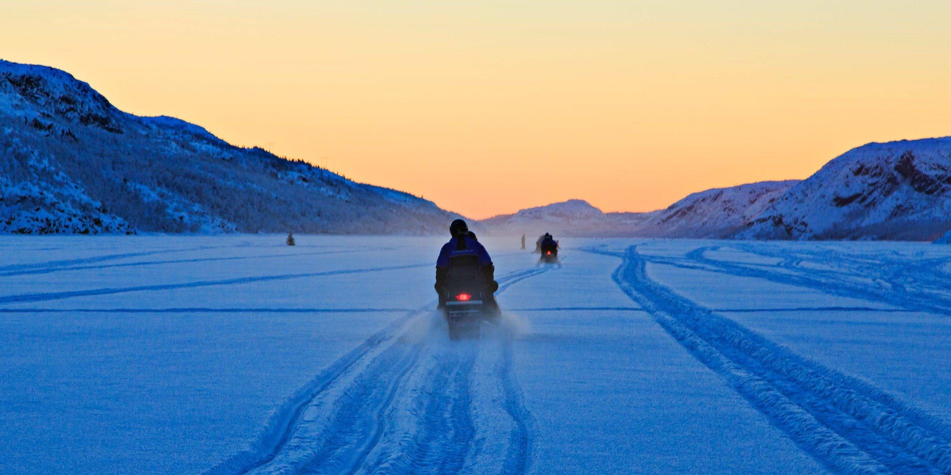 Snowmobiling in the Arctic