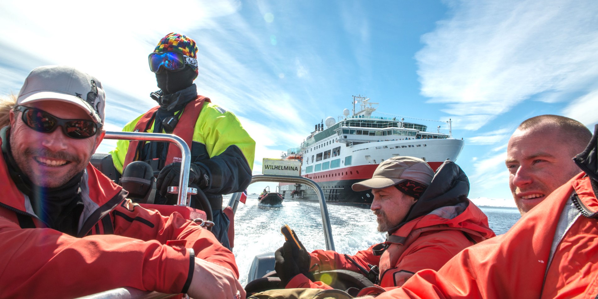 Hurtigruten staff, Antarctica, Half Moon Island