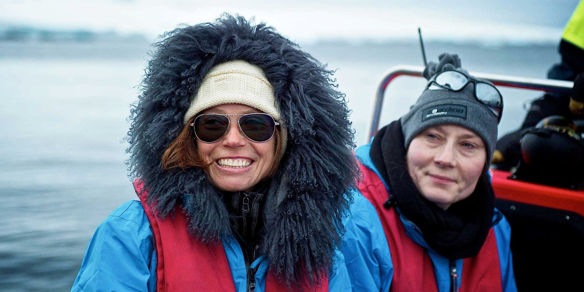Female tourists in boat