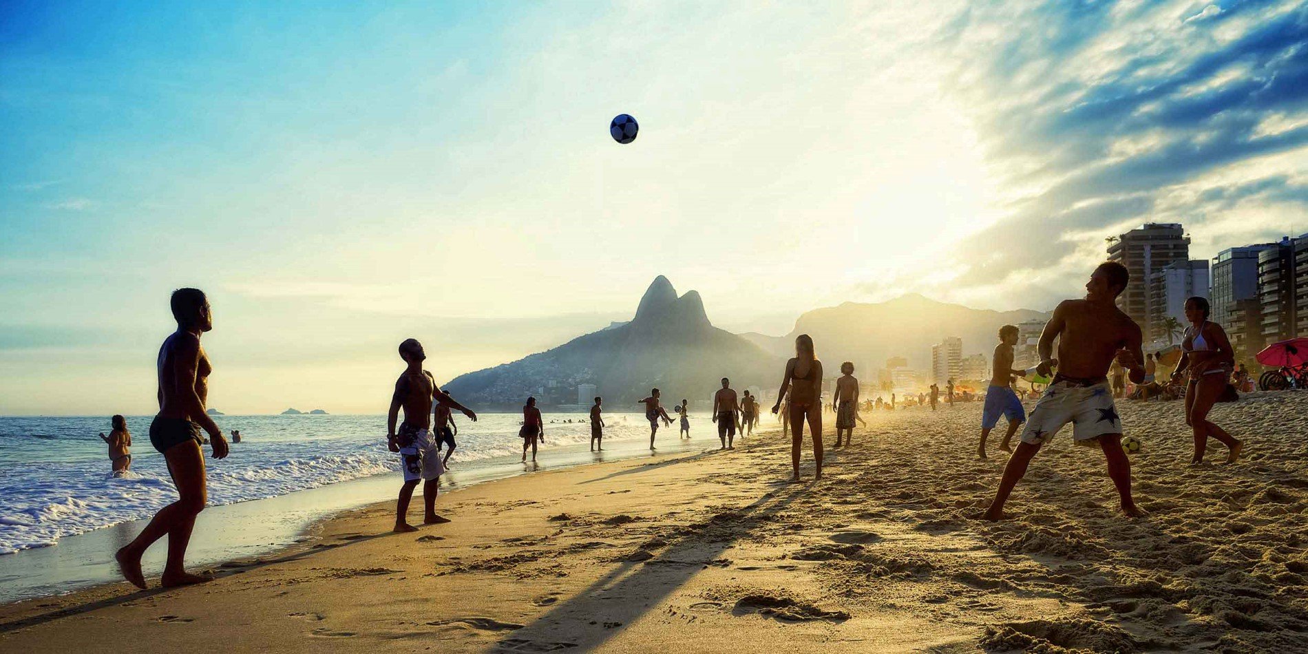 Beach football at the beach, Rio de Janeiro